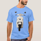 バイクのフロントビュー ビンテージ Tシャツ (正面)