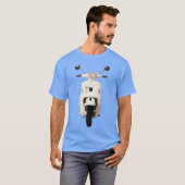 バイクのフロントビュー ビンテージ Tシャツ (正面フル)