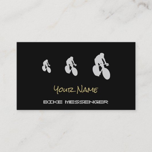 バイクのメッセンジャーまたは周期の急使の名刺 名刺 (正面)