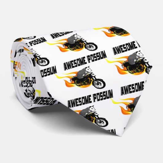 バイクのライダーの素晴らしいふくろねずみ ネクタイ (ロール)