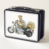 バイクのリスの弁当箱 メタルランチボックス (裏面)