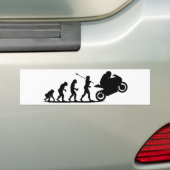 バイクのレーサー バンパーステッカー (車上)