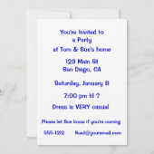 バイクのロゴがカーブに傾く 赤い筋 招待状 (裏面)