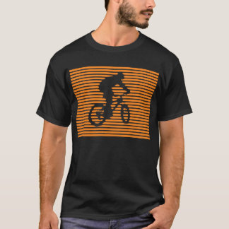 バイクのワイシャツ-オレンジライン Tシャツ