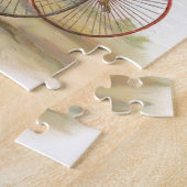 バイクのヴィンテージのオンドリ ジグソーパズル (側面)