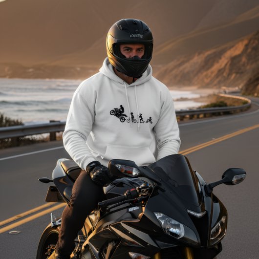 バイクの人生の進化パーカー パーカ