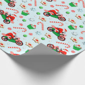 バイクの休日ギフト ラッピングペーパー (角)
