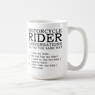 バイクの会話 楽しいマグカップ コーヒーマグカップ