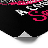 バイクの女の子はすでにバイクもしくは自転車に乗る人に連れて行かれる ポスター (角)