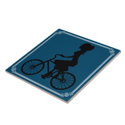 バイクの女性 タイル (側面)