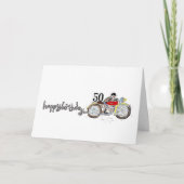 バイクの好きな人への誕生日プレゼント カード (正面)