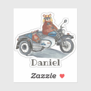 バイクの子供の名前のベア シール