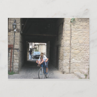 バイクの子供 ポストカード