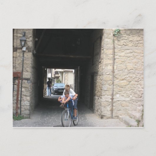 バイクの子供 ポストカード (正面)