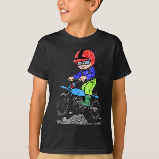バイクの子供 Tシャツ (正面)