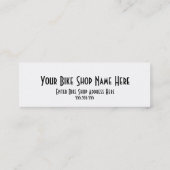 バイクの店のスポークの名刺 スキニー名刺 (裏面)