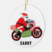 バイクの思い出の品 ホリデーギフト セラミックオーナメント (左)
