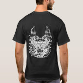 バイクの標識 Tシャツ (裏面)