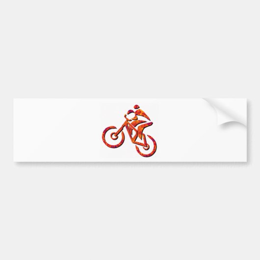 バイクの焼け付くような日 バンパーステッカー (正面)