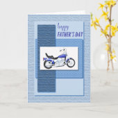 バイクの父の日カード カード (黄色い花)