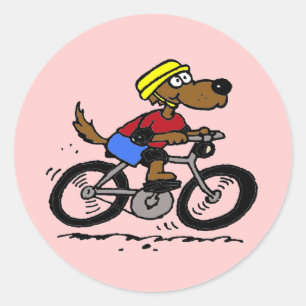 バイクの犬! ラウンドシール