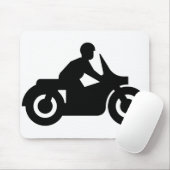 バイクの男 マウスパッド (マウス)