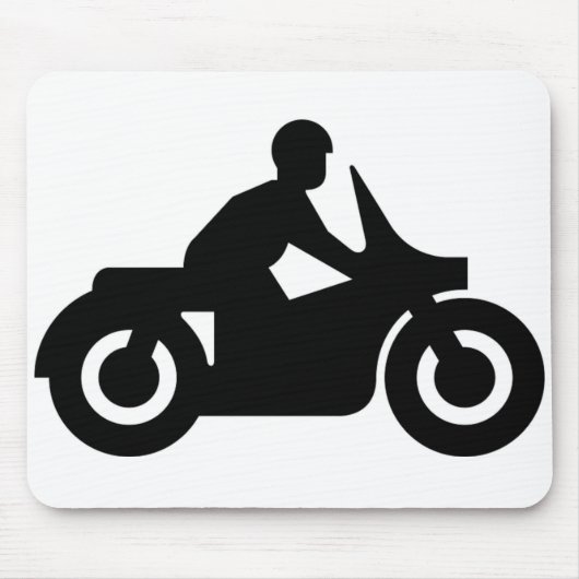 バイクの男 マウスパッド (正面)