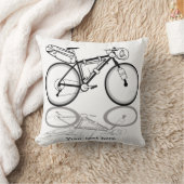 バイクの白黒をバイクに詰め込む クッション (ブランケット)