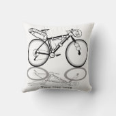 バイクの白黒をバイクに詰め込む クッション (裏面)