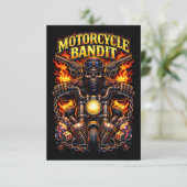 バイクの盗賊 サンキューカード (スタンド正面)