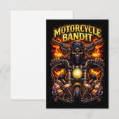 バイクの盗賊 サンキューカード (正面/裏面)