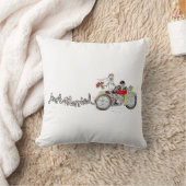 バイクの花婿花嫁のウェディングアクセントピロー クッション (ブランケット)