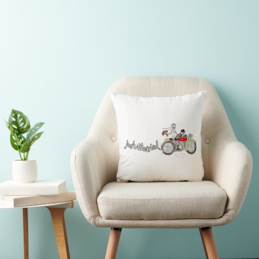 バイクの花婿花嫁のウェディングアクセントピロー クッション (椅子)