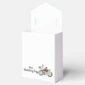バイクの花嫁と花婿の結婚式 フェイバーボックス (オープン)