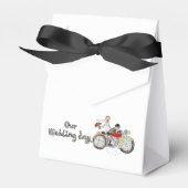 バイクの花嫁と花婿の結婚式 フェイバーボックス (正面サイド)
