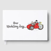 バイクの花嫁と花婿の結婚 ゲストブック (正面)