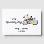バイクの花嫁と花婿の結婚 ゲストブック (正面)