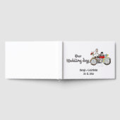 バイクの花嫁と花婿の結婚 ゲストブック (全面)