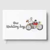 バイクの花嫁と花婿の結婚 ゲストブック (正面)
