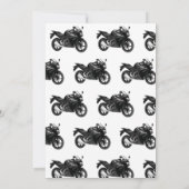 バイクの葬儀 | 命を称えるお悔やみ 招待状 (裏面)