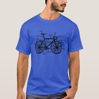 バイクの解剖学のおもしろいなギークのギークのTシャツ Tシャツ