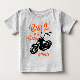 バイクの誕生日シャツは骨Tシャツに悪い ベビーTシャツ