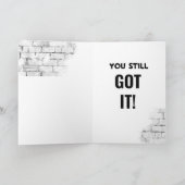 バイクの誕生日40番静得止 カード (内部)