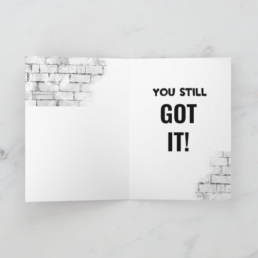 バイクの誕生日40番静得止 カード (内部)