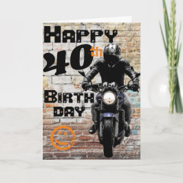 バイクの誕生日40番静得止 カード