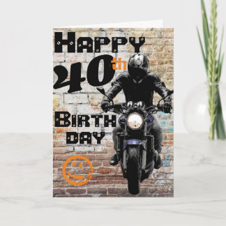 バイクの誕生日40番静得止 カード