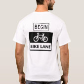 バイクの車線を始めて下さい + Tシャツ (裏面)