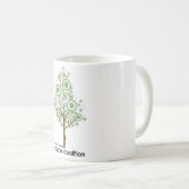 バイクの車輪は木で育ちます! コーヒーマグカップ (正面右)