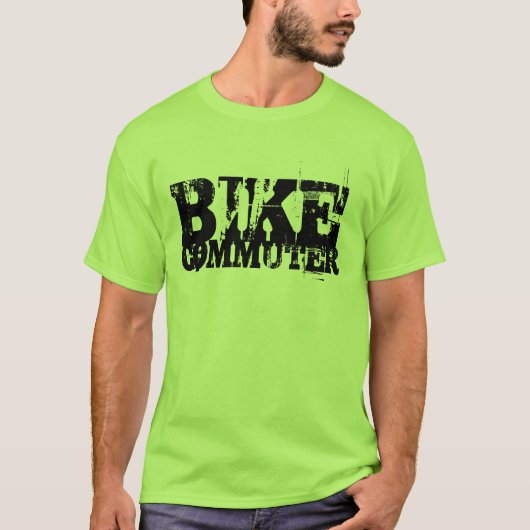 バイクの通勤者 Tシャツ (正面)