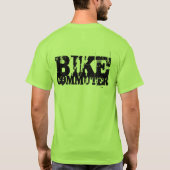 バイクの通勤者 Tシャツ (裏面)